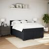 vidaXL Posteľn&yacute; r&aacute;m boxspring s matracom čierny 140x190 cm zamat