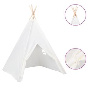 vidaXL Detsk&yacute; stan t&iacute;p&iacute; s ta&scaron;kou biely 120x120x150 cm polyesterov&yacute;