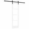 vidaXL Posuvn&eacute; dvere ORKDAL Biela a čierna 61 x 198,5 cm