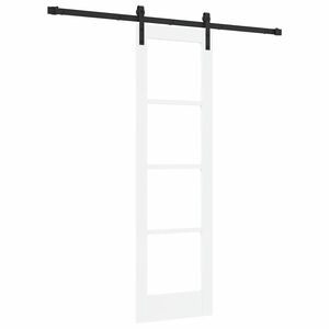 vidaXL Posuvn&eacute; dvere ORKDAL Biela a čierna 61 x 198,5 cm