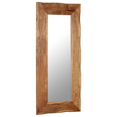vidaXL Kozmetické zrkadlo z akáciového dreva 50x110 cm