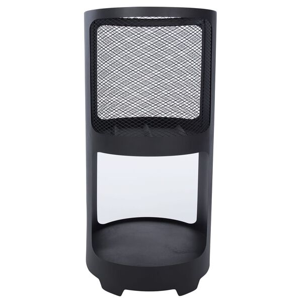 RedFire Ohnisko Buffalo 44x90cm matn&aacute; čierna oceľov&aacute;