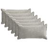 vidaXL Poťah na podložku 6 pcs HOUTEN Svetlosiv&aacute; 40 x 70 cm