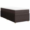 vidaXL Boxspring posteľ s matracom tmavohned&aacute; 100x200 cm l&aacute;tka