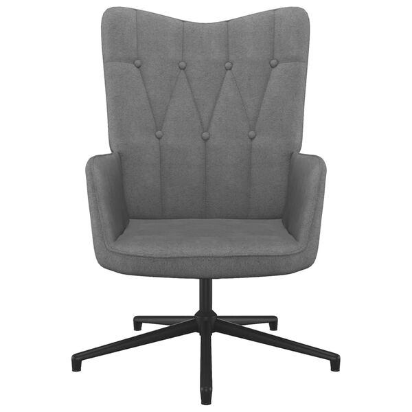 vidaXL Relaxačn&eacute; kreslo, tmavosiv&eacute;, l&aacute;tka