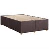 vidaXL Boxspring posteľ s matracom tmavohned&aacute; 120x200 cm l&aacute;tka