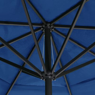vidaXL Vonkajší slnečník s hliníkovou tyčou 500 cm, azúrovo modrý