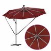 vidaXL Kantileverový banánový parasol Tehlová 294 x 294 x 248 cm