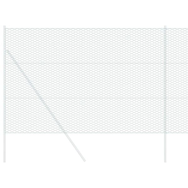 vidaXL Hexagonálny plot Zelená 1.6 x 25 m Oceľ
