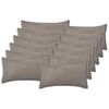 vidaXL Poťah na podložku 12 ks HOUTEN Svetlosiv&aacute; 40 x 80 cm Boucl&eacute;