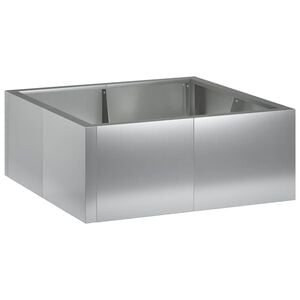 vidaXL Oporn&yacute; m&uacute;r 4 ks 100 x 100 x 30 cm Pozinkovan&aacute; oceľ Strieborn&aacute;