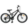 vidaXL Horsk&yacute; Bicykel 24 Palcov 6-R&yacute;chlosť pre 8-12 rokov Čierna
