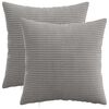 vidaXL Poťah na podložku 2 pcs HEERLEN Svetlosiv&aacute; 45 x 45 cm man&scaron;estr