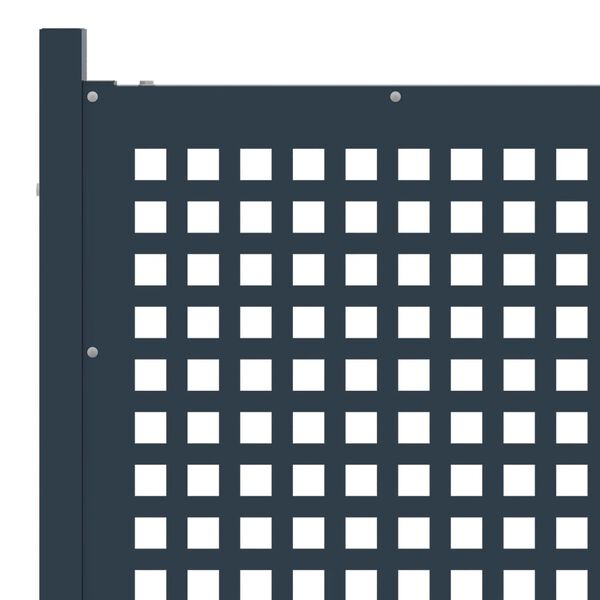 vidaXL Z&aacute;hradn&yacute; plot z ocele 178x125 cm antracitov&yacute;