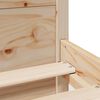 vidaXL Posteľný rám s čelom 100x200 cm borovicový masív