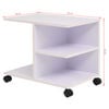 vidaXL Policov&aacute; skrinka na kolieskach 50x35x42 cm, biela