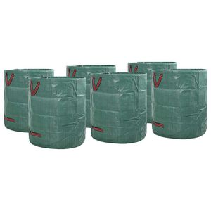 vidaXL Ta&scaron;ky na z&aacute;hradn&yacute; odpad 12 ks 120 l Zelen&aacute; Polypropyl&eacute;n
