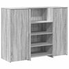 vidaXL Recepčn&yacute; st&ocirc;l siv&yacute; dub sonoma 135x50x103,5 cm kompozitn&eacute; drevo