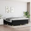 vidaXL Posteľn&yacute; r&aacute;m boxspring s matracom čierny 160x200 cm l&aacute;tka