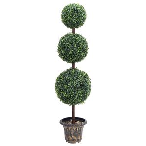 vidaXL Umel&yacute; kru&scaron;p&aacute;n v tvare gule s kvetin&aacute;čom zelen&yacute; 118 cm