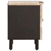 vidaXL Nočn&yacute; stol&iacute;k 2 pcs Biela 40 x 33 x 46 cm Mas&iacute;vne mango drevo