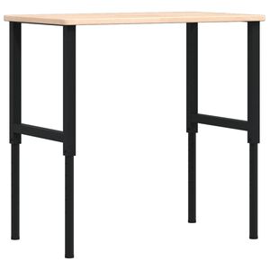 vidaXL Pracovn&yacute; st&ocirc;l 100x60x(71,5-98) cm dubov&yacute; mas&iacute;v obdĺžnikov&yacute;