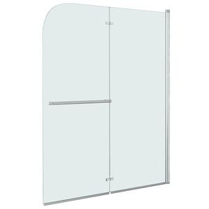 vidaXL Skladac&iacute; sprchov&yacute; k&uacute;t 2 panely 95x140 cm ESG