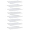 vidaXL Pr&iacute;davn&eacute; police 8 ks, leskl&eacute; biele 40x30x1,5 cm, drevotrieska