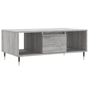 vidaXL Konferenčn&yacute; stol&iacute;k siv&yacute; dub sonoma 90x50x36,5 spracovan&eacute; drevo