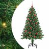 vidaXL Umel&yacute; vianočn&yacute; stromček Zelen&aacute; 150 cm PVC a Oceľ a Plast