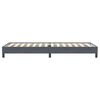 vidaXL Posteľný rám boxspring bez matracom tmavosivý 80x220 cm zamat