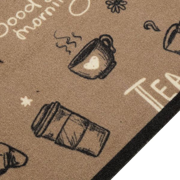 vidaXL Kuchynsk&yacute; koberec, prateľn&yacute;, R&aacute;no, hned&yacute; 60x300 cm, zamat