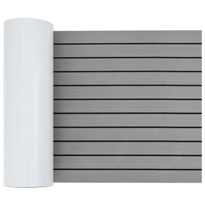 vidaXL Loďov&aacute; podložka Pruhovan&yacute; Svetlo&scaron;ed&aacute; a čierna 240 x 60 cm EVA