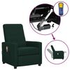 vidaXL Zdv&iacute;hacie mas&aacute;žne kreslo tmavozelen&eacute; l&aacute;tkov&eacute;