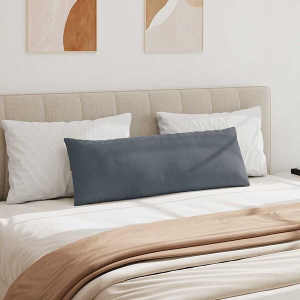 vidaXL Vankúše na pohovku 2 pcs Tmavo šedá 120 x 40 cm