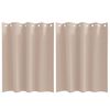 vidaXL Z&aacute;clony na zatemnenie s kr&uacute;žkami 2 pcs Sivohned&aacute; 140 x 140 cm