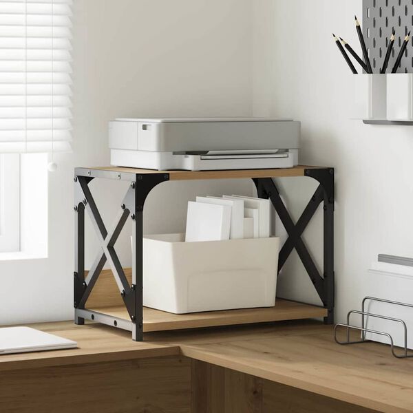 vidaXL Stojan na tlačiareň Remeseln&yacute; dub 44 x 26 x 31.5 cm