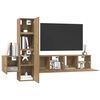 vidaXL Zostava TV skriniek 5 pcs dub artisan 181 x 30 x 120 cm