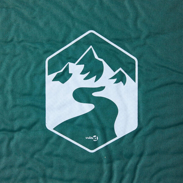 vidaXL Samonafukovací kempingový matrac s vankúšom, 1 osoba, zelený