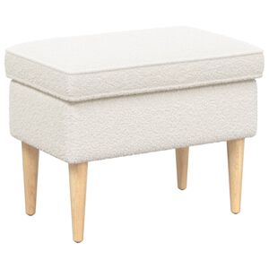 vidaXL Taburetka Kr&eacute;mov&aacute; 55 x 35 x 41 cm Boucl&eacute;