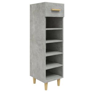vidaXL Botn&iacute;k bet&oacute;novo siv&yacute; 30x35x105 cm spracovan&eacute; drevo