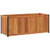 vidaXL Z&aacute;hradn&yacute; kvetin&aacute;č 110x45x44 cm mas&iacute;vna ak&aacute;cia a oceľ