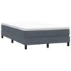 vidaXL Posteľný rám boxspring s matracom tmavosivý 120x210 cm zamat