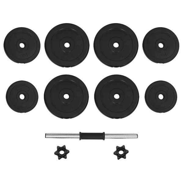 vidaXL 1 x Činka Dumbbell 15 kg