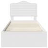 vidaXL R&aacute;m postele s čelnou doskou Biela 90 x 190 cm Kompozitn&eacute; drevo