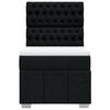 vidaXL Posteľn&yacute; r&aacute;m boxspring s matracom čierny 90x190 cm l&aacute;tka