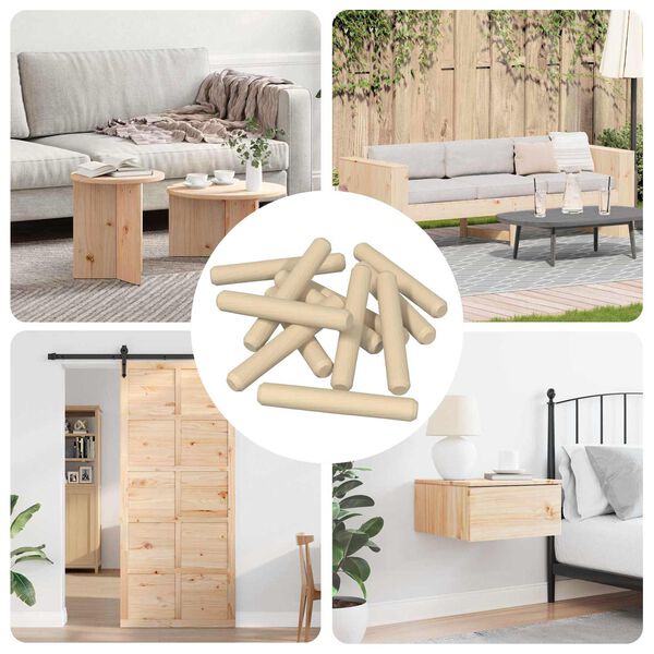 vidaXL Dreven&eacute; kol&iacute;ky 12000 pcs Hned&aacute; Dreven&yacute; mas&iacute;v