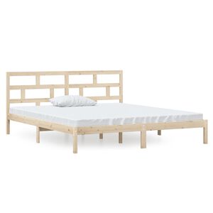 vidaXL Posteľn&yacute; r&aacute;m 135x190 cm dvojl&ocirc;žko mas&iacute;vne drevo