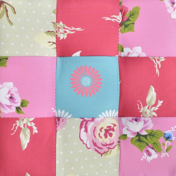 vidaXL Kvalitn&aacute; podnožka s patchwork dizajnom, vidiecky &scaron;t&yacute;l