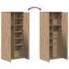 vidaXL Vysok&aacute; skriňa dub artisan 80 x 35 x 180 cm Kompozitn&eacute; drevo